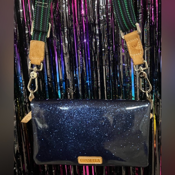 Consuela Sparkling Navy Crossbody Bag - Picture 3 of 8